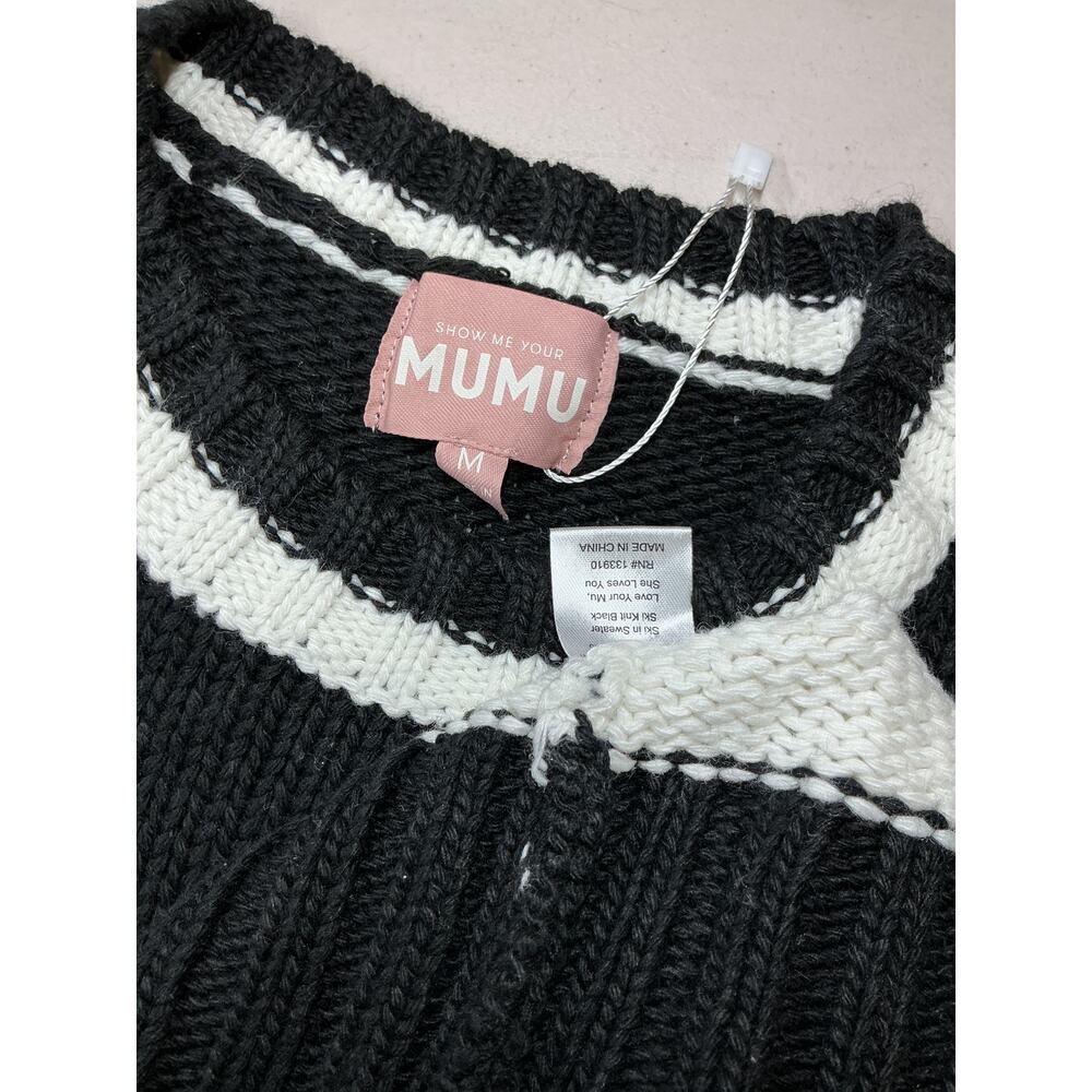 Show Me Your MuMu Black and White Sweater - Picture 4 of 5